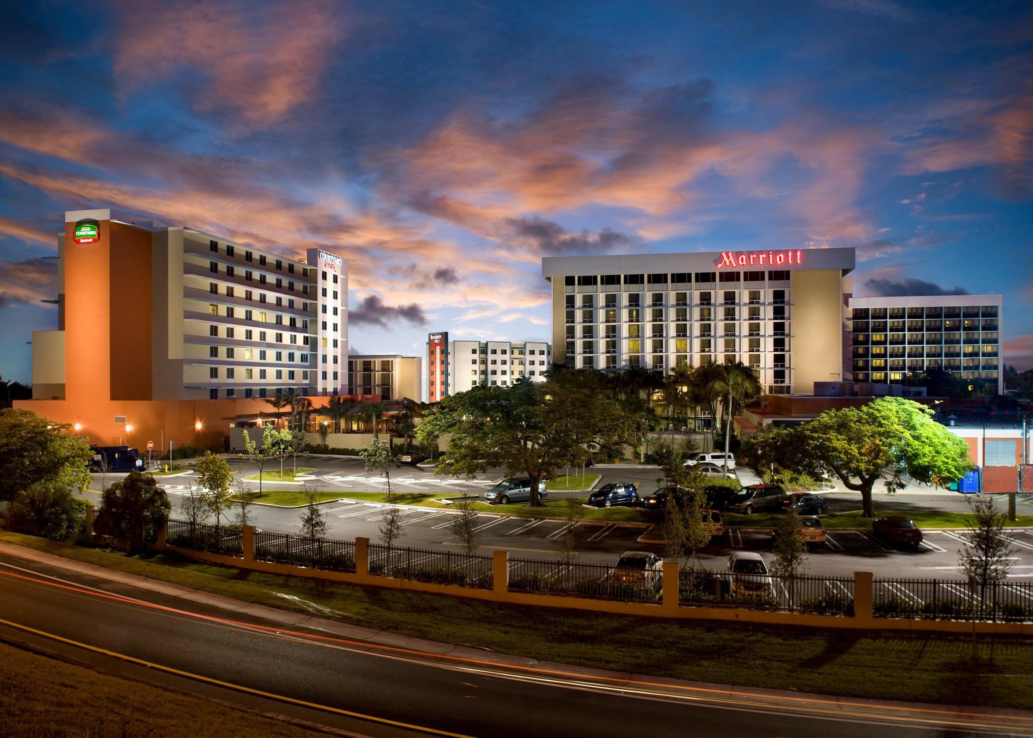 Miami Airport Marriott Hotell Eksteriør bilde
